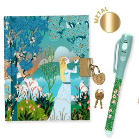   Titkos napló A/6, varázstollal - Charlotte little secret notebook - magic marker