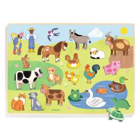 Formaillesztő, formaberakó - Tanyán - Puzzlo FarmAnimo