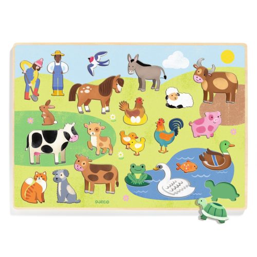 Formaillesztő, formaberakó - Tanyán - Puzzlo FarmAnimo