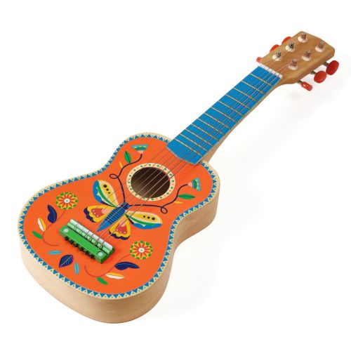 Játékhangszer - Kisgitár, 6 húros - Guitar 6 metal strings - Small size