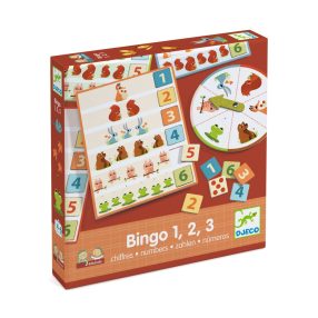   Fejlesztő játék - Bingó a számokkal - Eduludo Bingo 1, 2, 3 numbers